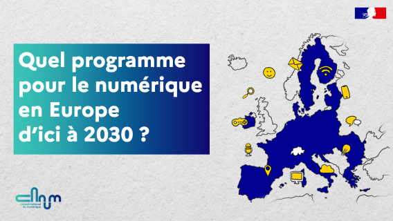 Visuel lettre d'information Cénum Quel programme pour le numérique en Europe d’ici à 2030 ?
