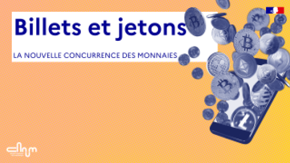 Vignette illustration dossier Billets et jetons. La nouvelle concurrence des monnaies