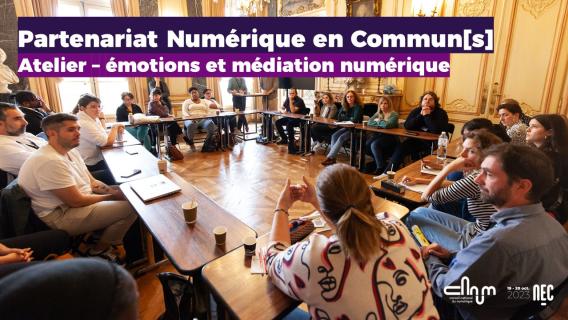 Visuel atelier émotion et médiation numérique NEC 23