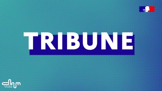 Visuel tribune (avec une trame bleue en fond)