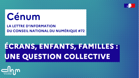 Visuel Cénum 73 - Écrans, enfants, familles : une question collective